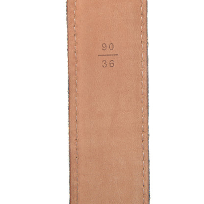 Louis Vuitton Monogram Denim Belt 90 36 Blue 5 of 12