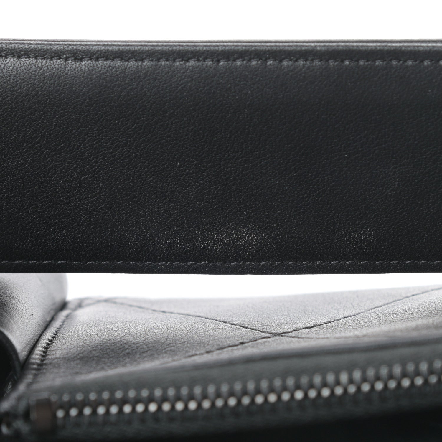 Chanel Lambskin Quilted Cosmetic Case With Strap So Black 10 of 13