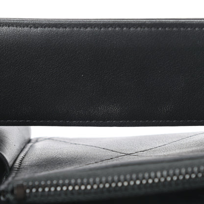 Chanel Lambskin Quilted Cosmetic Case With Strap So Black 10 of 13