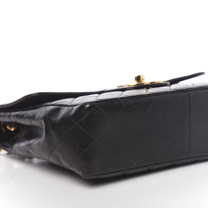 Chanel Lambskin Quilted Jumbo Single Flap Black 11 of 12