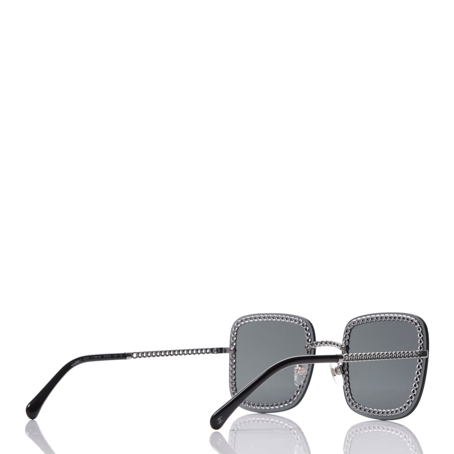 Square Removable Chain Sunglasses 4244 Grey