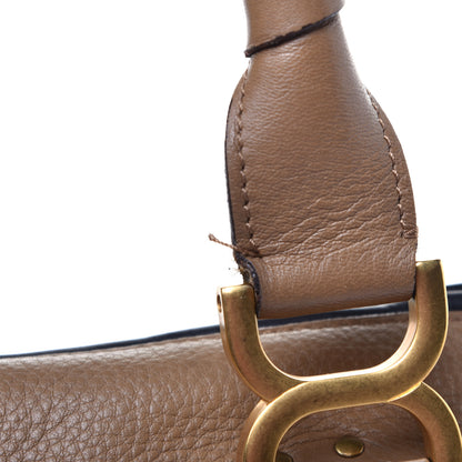 Chloe Calfskin Braided Medium Marcie Satchel Nut 9 of 10