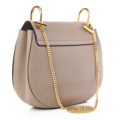 Chloe Grained Lambskin Drew Shoulder Bag Motty Grey 2 of 9