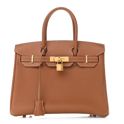 Hermes Togo Swift Canvas 3 in 1 Birkin 30 Gold 1 of 14