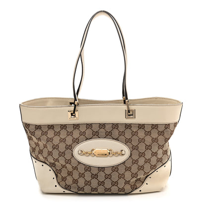 Gucci Monogram Large Punch Tote Off White 1 of 12