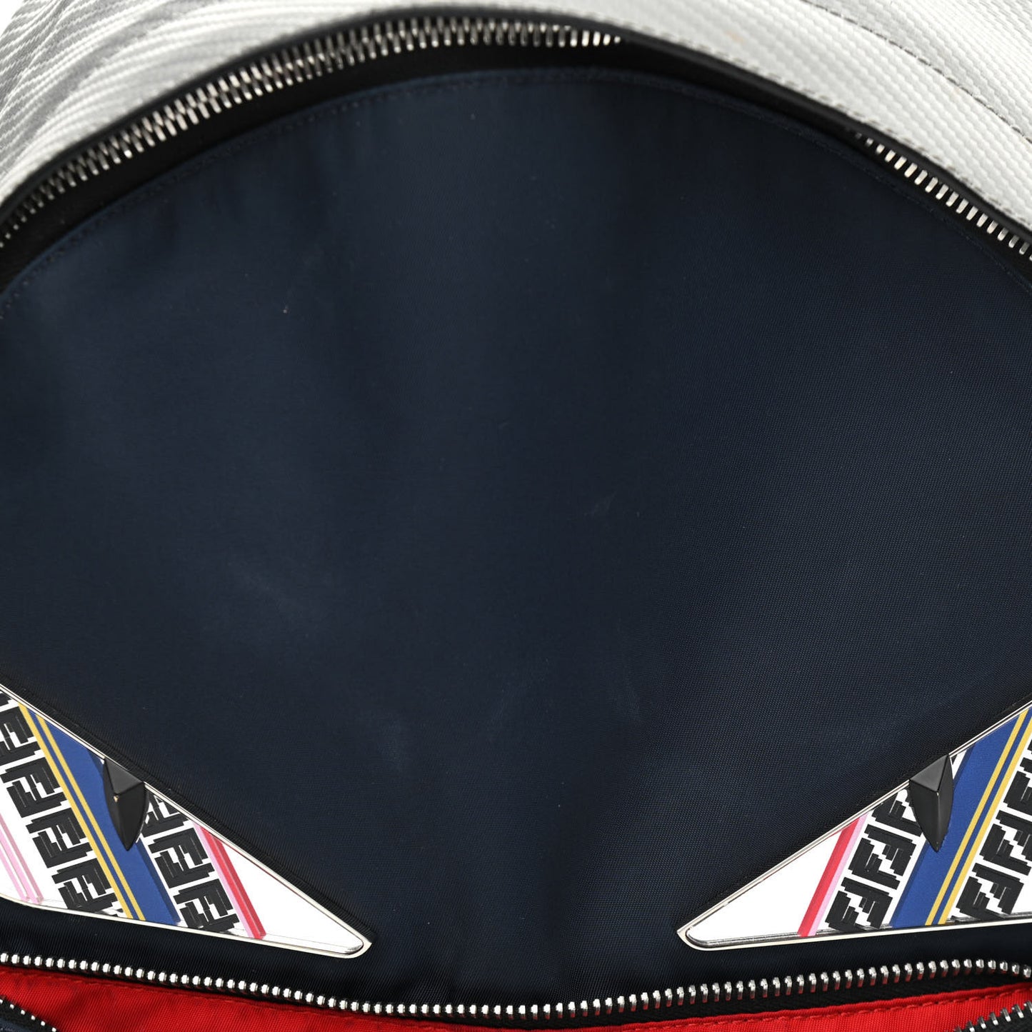 Nylon Vitello Elite Monster Backpack Navy Silver Multicolor