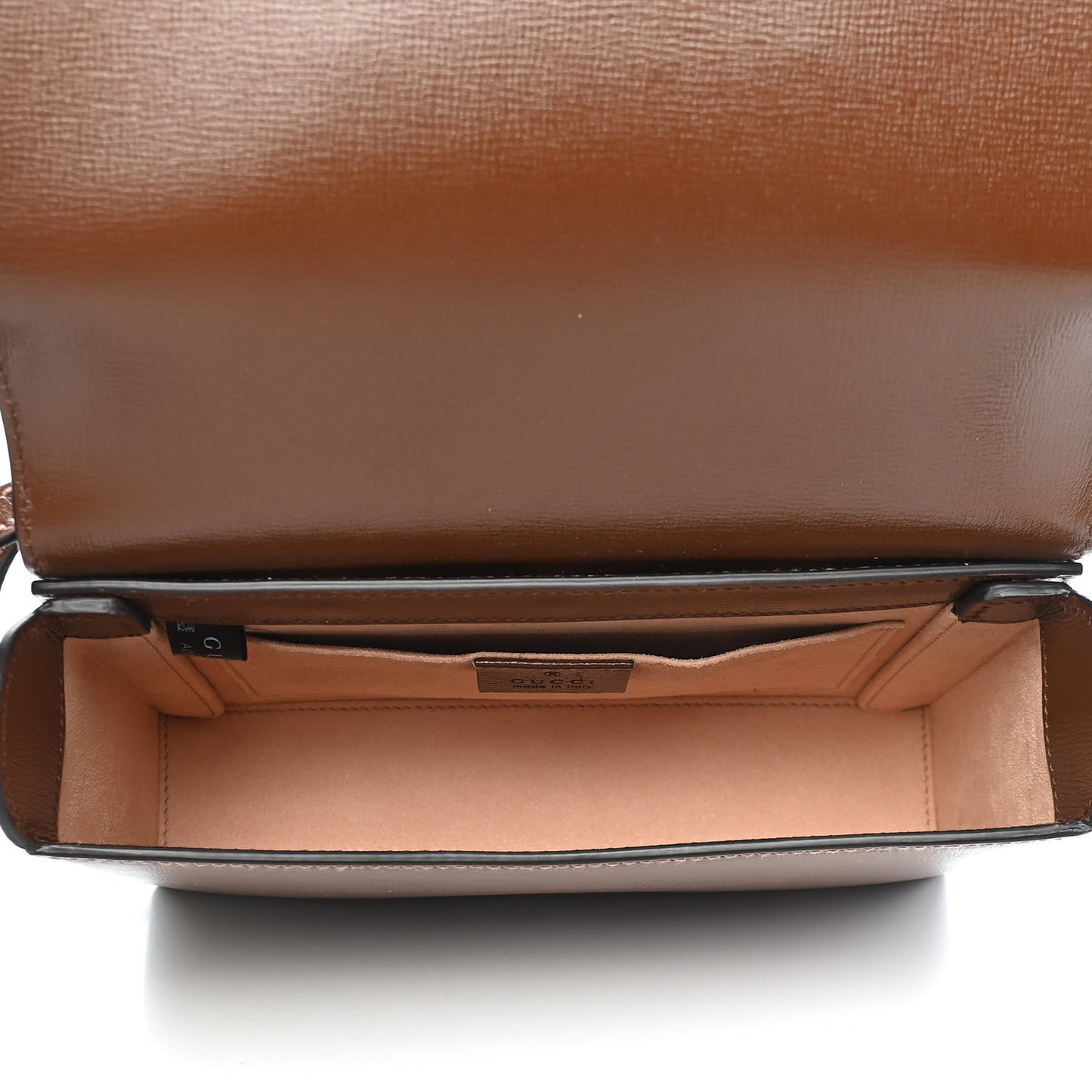 GG Supreme Monogram Script Logo Heart Crossbody Bag Beige Brown