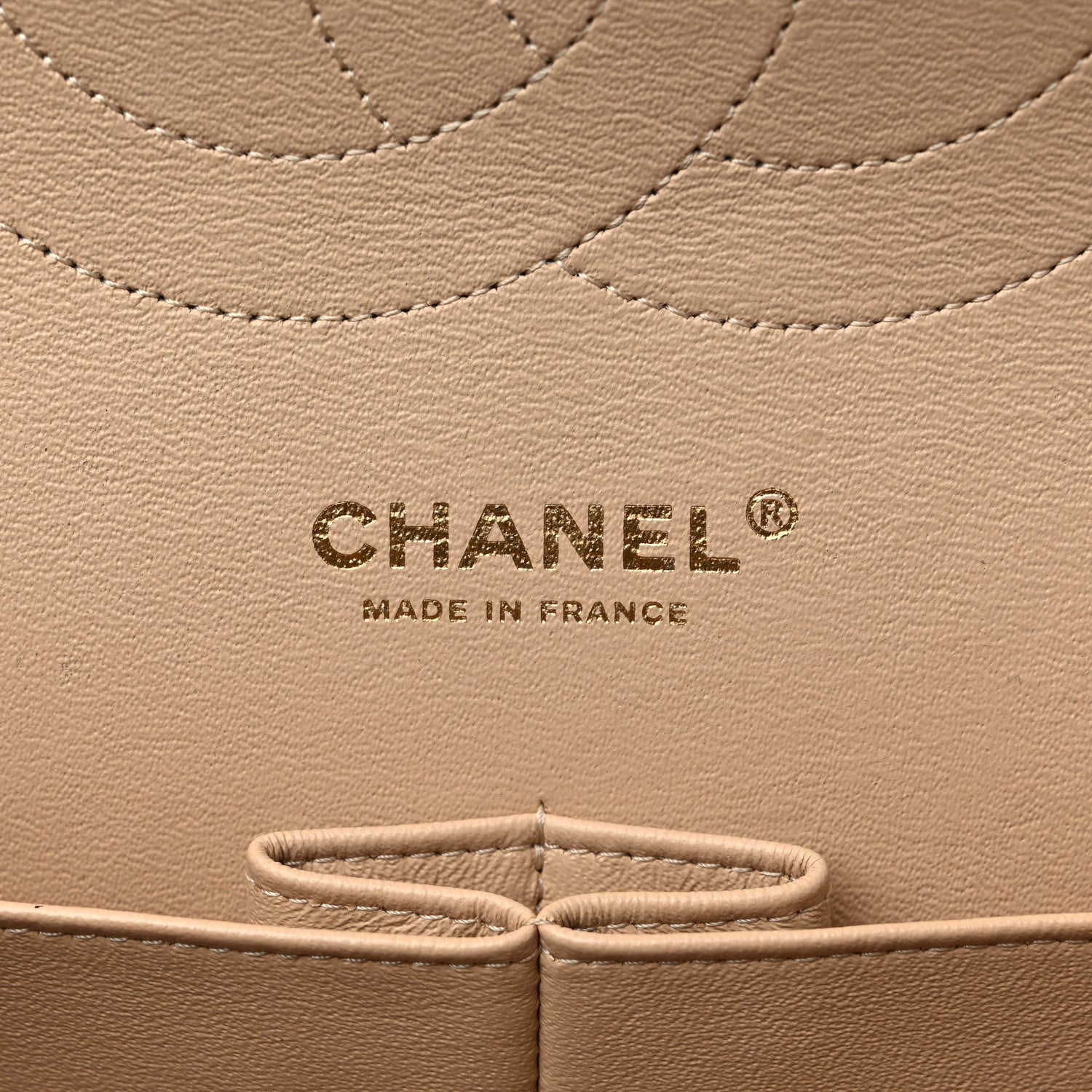 Chanel Caviar Quilted Jumbo Double Flap Beige Clair 6 of 9