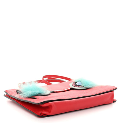 Fendi Vitello Dolce Fox Elaphe Ayers Hypnoteyes Min 2Jours Pouch Papavero Turchese Multicolor 4 of 10