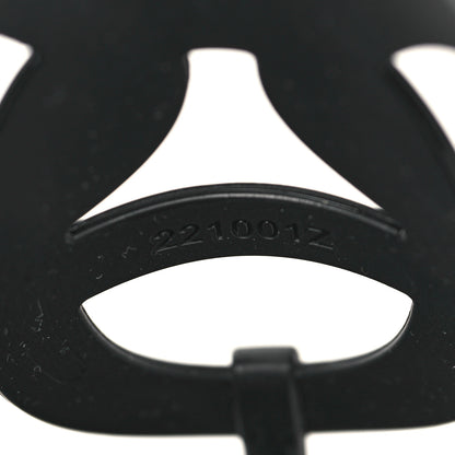 Hermes Rubber Womens Egerie Sandals 36 Black 7 of 9