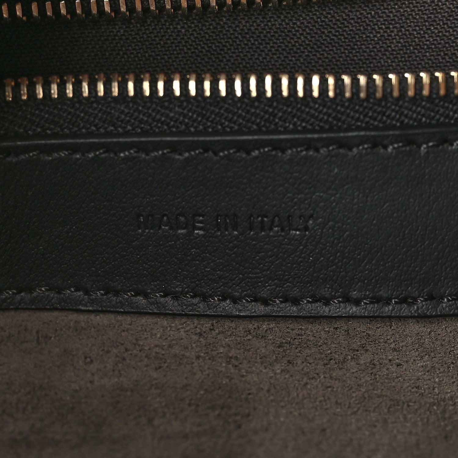 Fendi Vitello Century F is Fendi FF 1974 Embossed Regular Runaway Satchel Black Maya 7 of 9