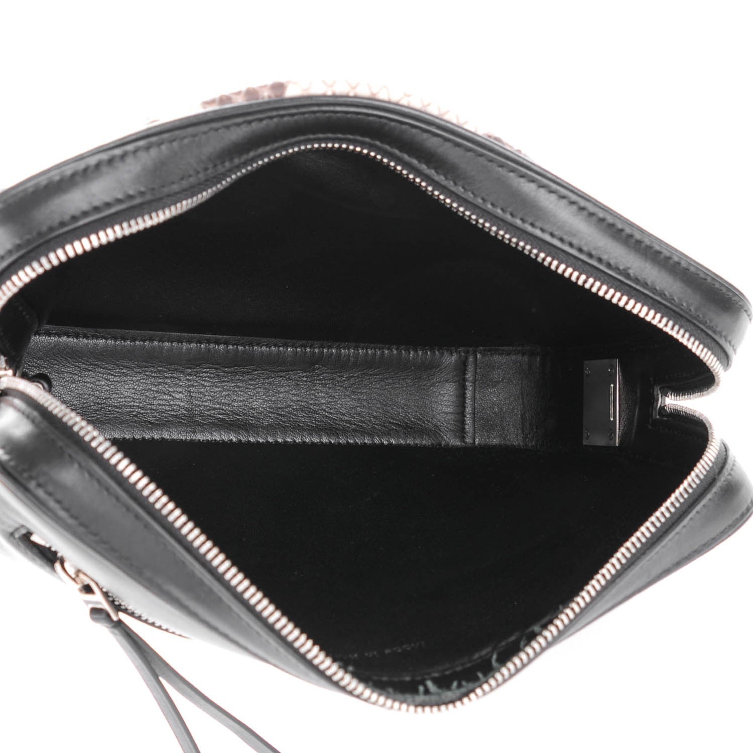 Celine Python Nappa Calfskin Dragonne Pouch Clutch Natural Black 6 of 8