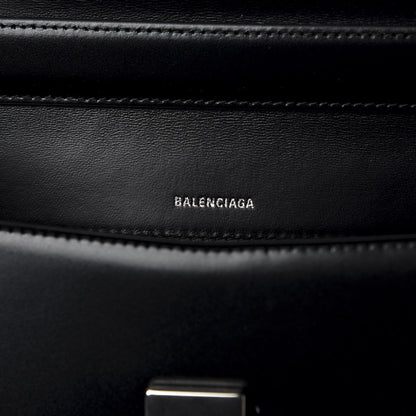 Balenciaga Shiny Box Calfskin Large Ghost Shoulder Bag Black 6 of 10