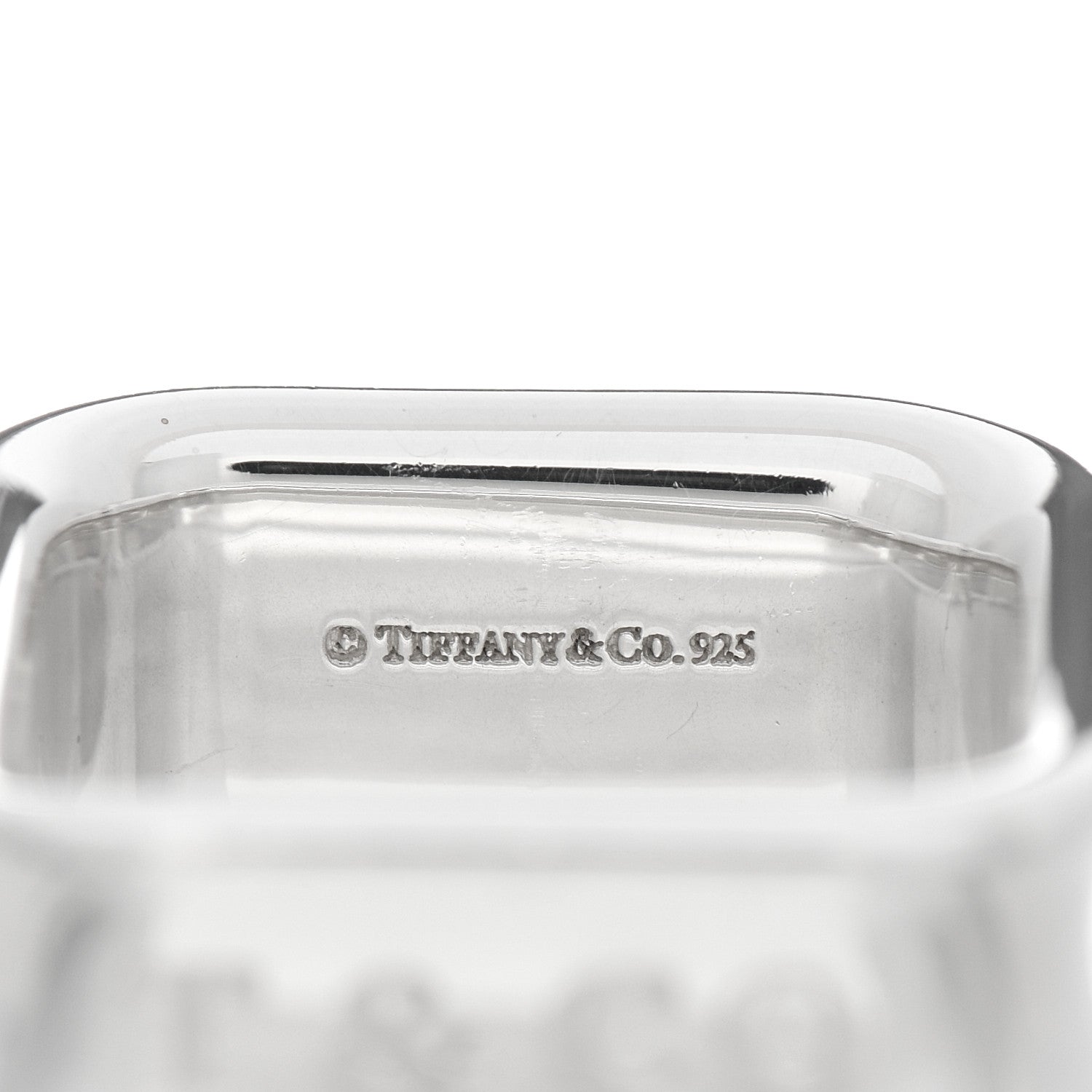Tiffany Sterling Silver 1837 Square Ring 49 5 4 of 6