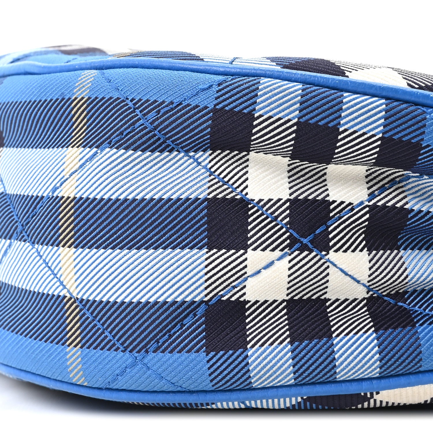 Burberry Nylon Check Horseshoe Crossbody Bag Hyacinth 10 of 10