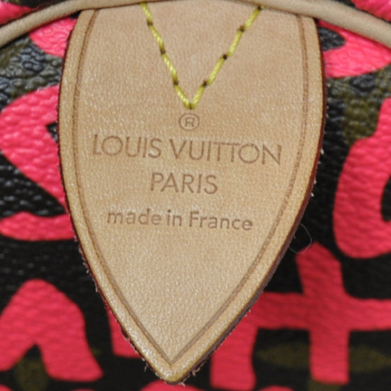 Louis Vuitton Monogram Graffiti Speedy 30 Fuchsia 1 of 1