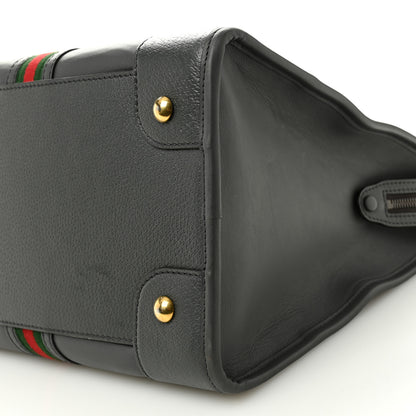 Gucci Koi Calfskin XL Bauletto Duffle Top Handle Bag Grey 9 of 13