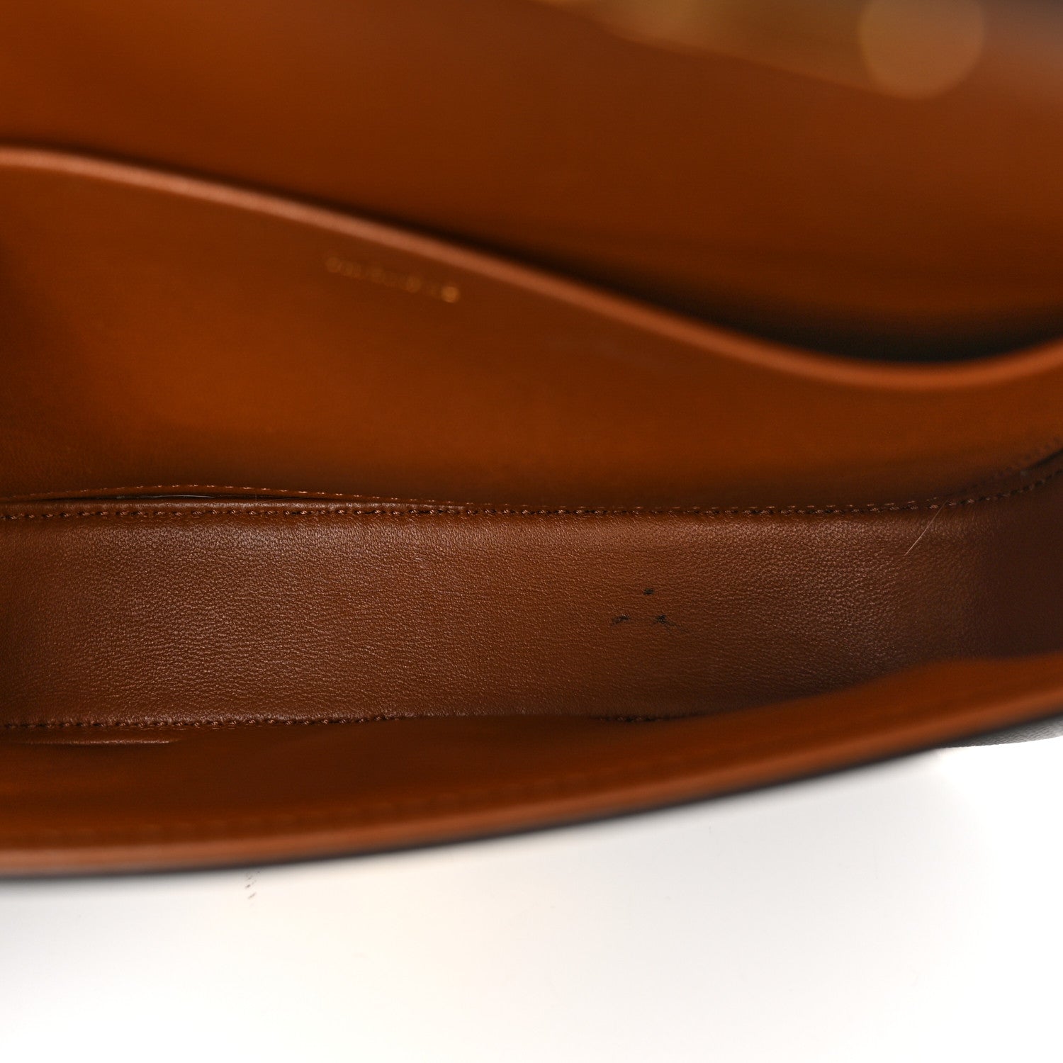 Celine Canvas Calfskin Triomphe Shoulder Bag Tan 5 of 12