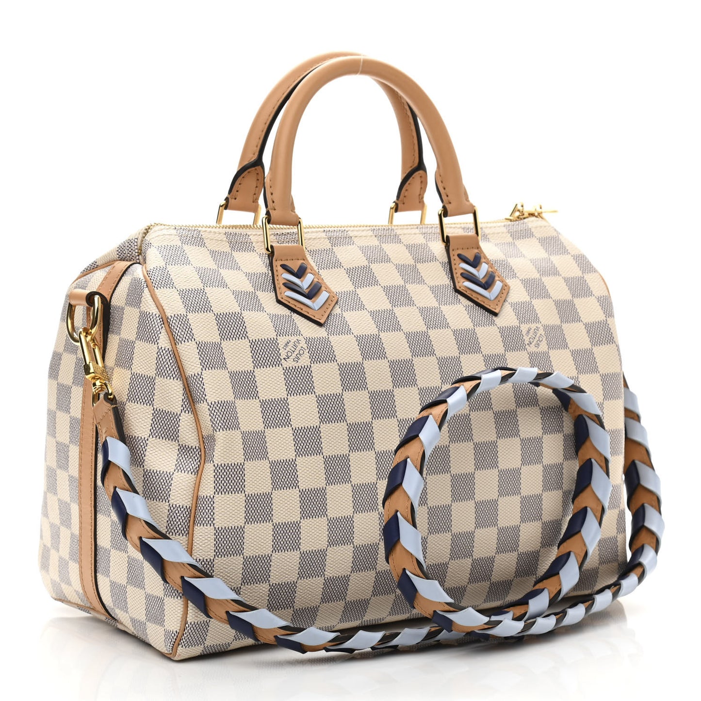 Damier Azur Braided Speedy Bandouliere 30 Blue