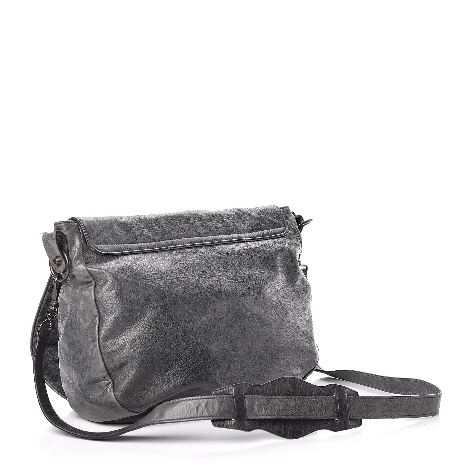 Balenciaga Agneau Classic Hardware Folk Messenger Anthracite 3 of 9