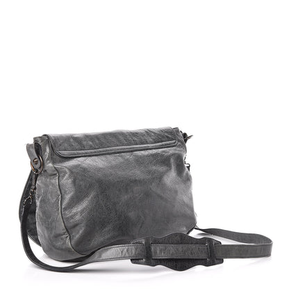 Balenciaga Agneau Classic Hardware Folk Messenger Anthracite 3 of 9