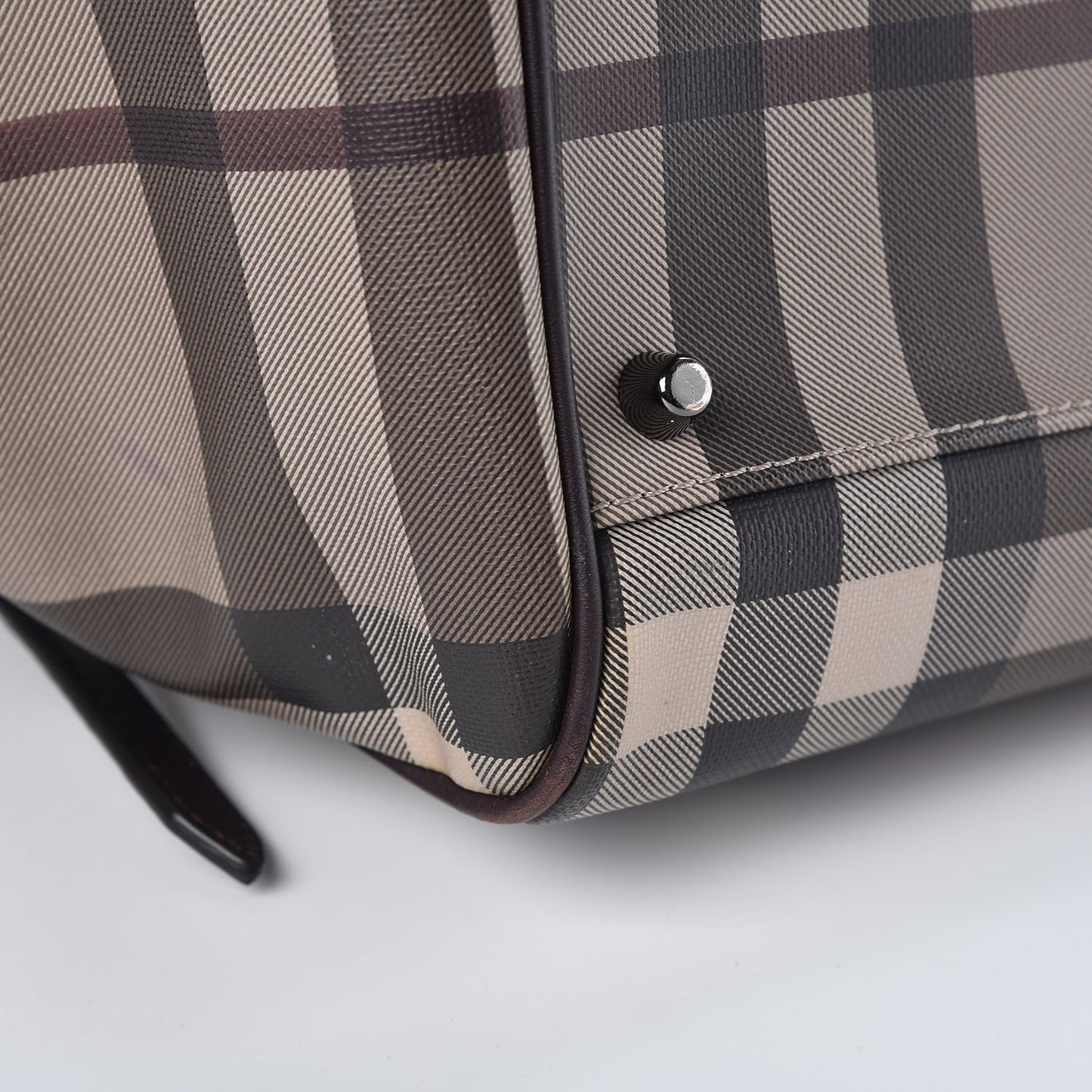 Smoked Check Small Canterbury Tote Brown