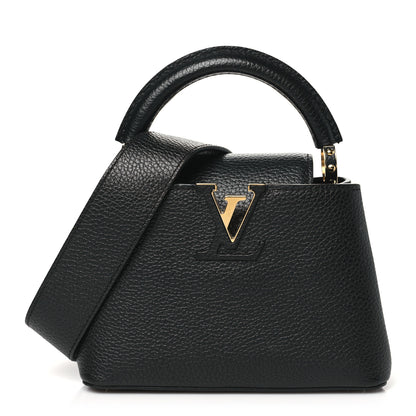 Louis Vuitton Taurillon Capucines Mini Black 1 of 10