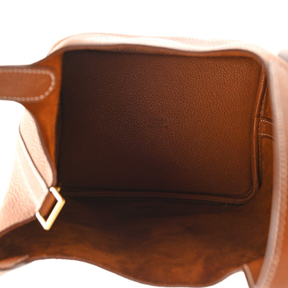 Hermes Barenia Faubourg Picotin Lock 18 PM Fauve 5 of 14