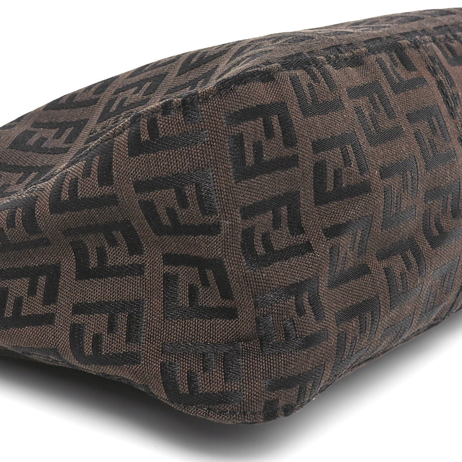 Fendi Zucchino Vitello Mini Pochette Moro Black 9 of 10
