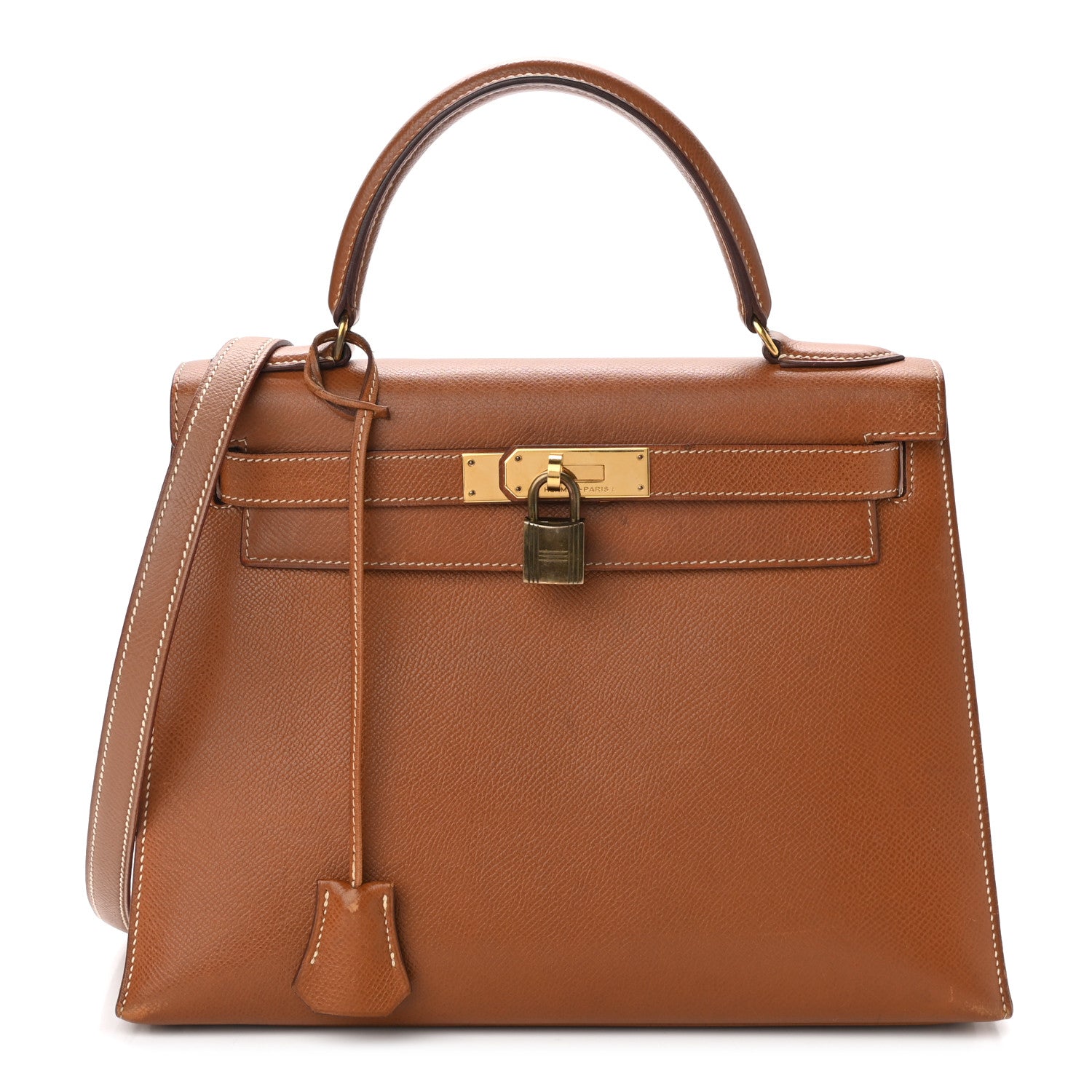 Hermes Courchevel Kelly Sellier 28 Gold 1 of 18