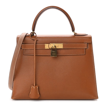 Hermes Courchevel Kelly Sellier 28 Gold 1 of 18