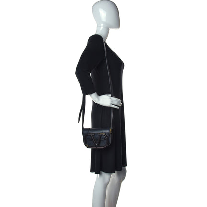 Valentino Garavani Calfskin Small Supervee Crossbody Bag Black 2 of 9