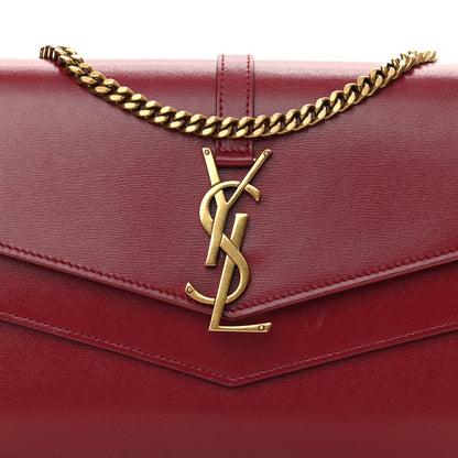 Saint Laurent Smooth Calfskin Monogram Sulpice Chain Wallet Amaretto 8 of 11
