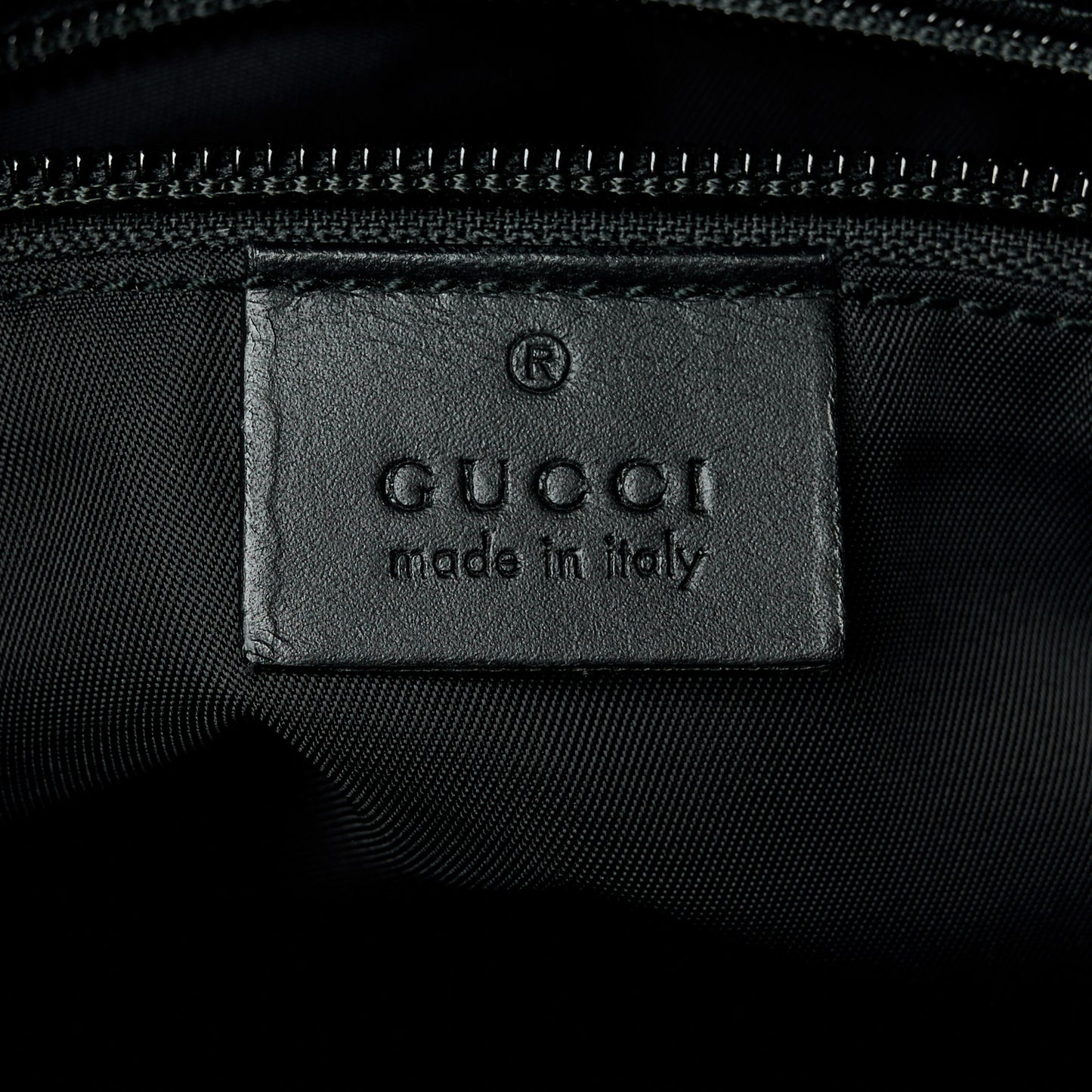 GG Supreme Monogram Web Messenger Bag Black