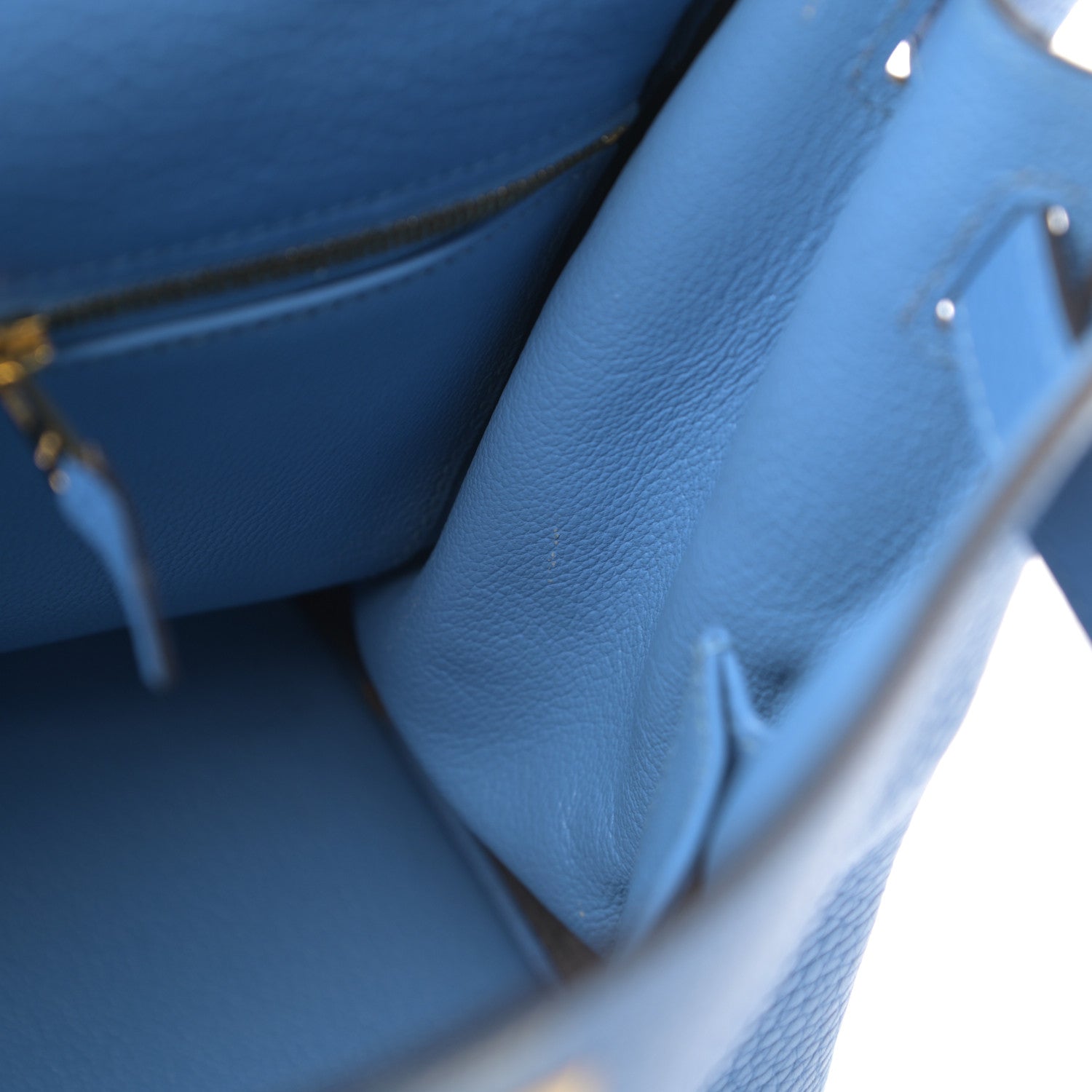 Hermes Togo Kelly Retourne 28 Bleu Paradise 42 of 42