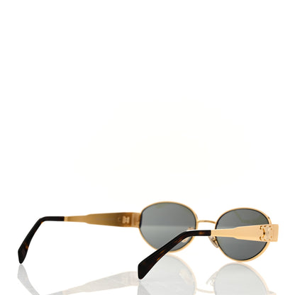 Celine Metal Triomphe 01 Sunglasses CL40235U Gold Green 4 of 7