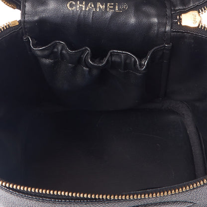 Chanel Caviar Vanity Cosmetic Case Black 6 of 9
