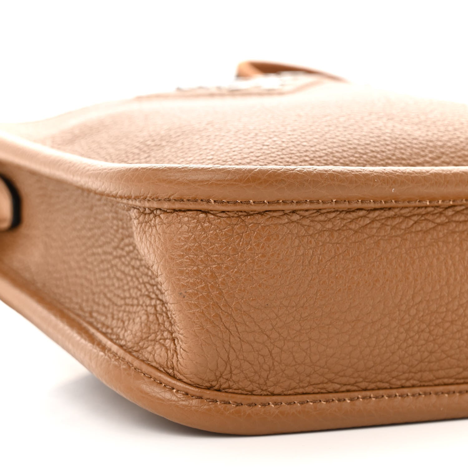 Prada Vitello Daino Soft Mini Hobo Messenger Bag Caramel 9 of 11