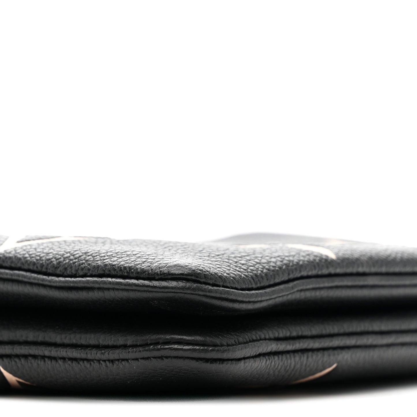 Empreinte Monogram Giant Double Zip Pochette Black Cream