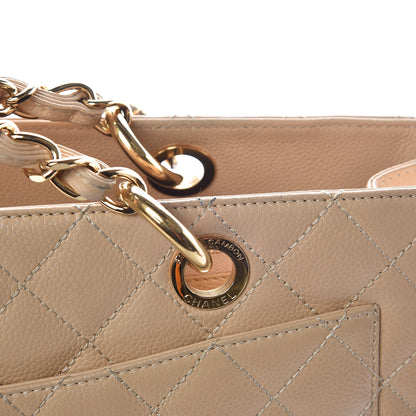 Chanel Caviar Quilted Grand Shopping Tote GST Beige Clair 21 of 21