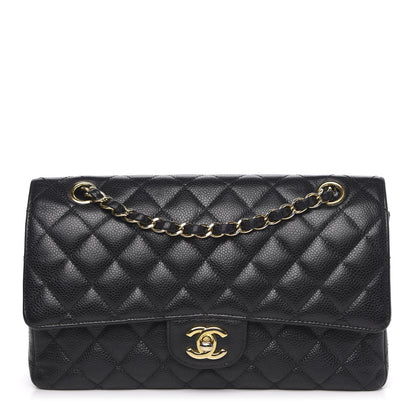 Chanel Caviar Quilted Medium Double Flap Black 1 of 16
