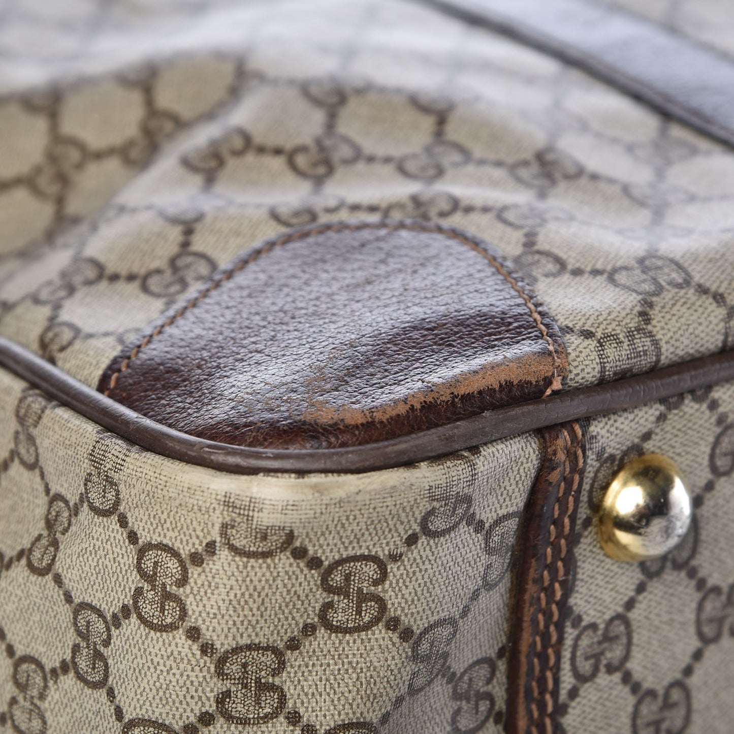 Monogram Joy Suitcase Luggage Brown