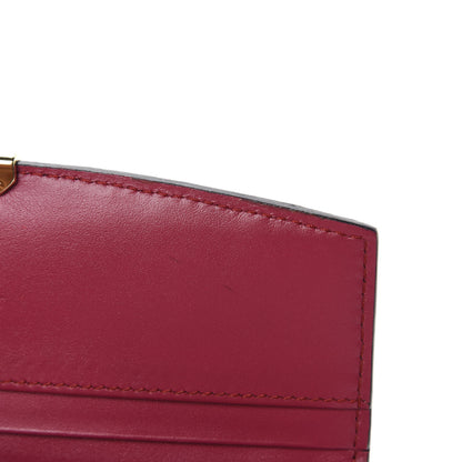 Burberry Signature Grain Calfskin Check Embossed Porter Continental Wallet Dark Plum 6 of 10