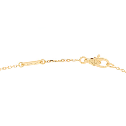 Van Cleef & Arpels 18K Yellow Gold Mother of Pearl Sweet Alhambra Pendant Necklace 7 of 8