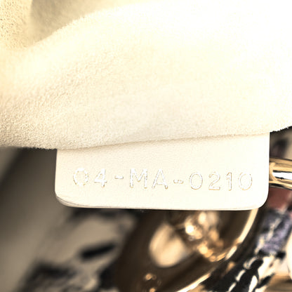 Christian Dior Calfskin Beaded Embroidered Jardin Naturel Mini Lady Dior White Multicolor 6 of 9