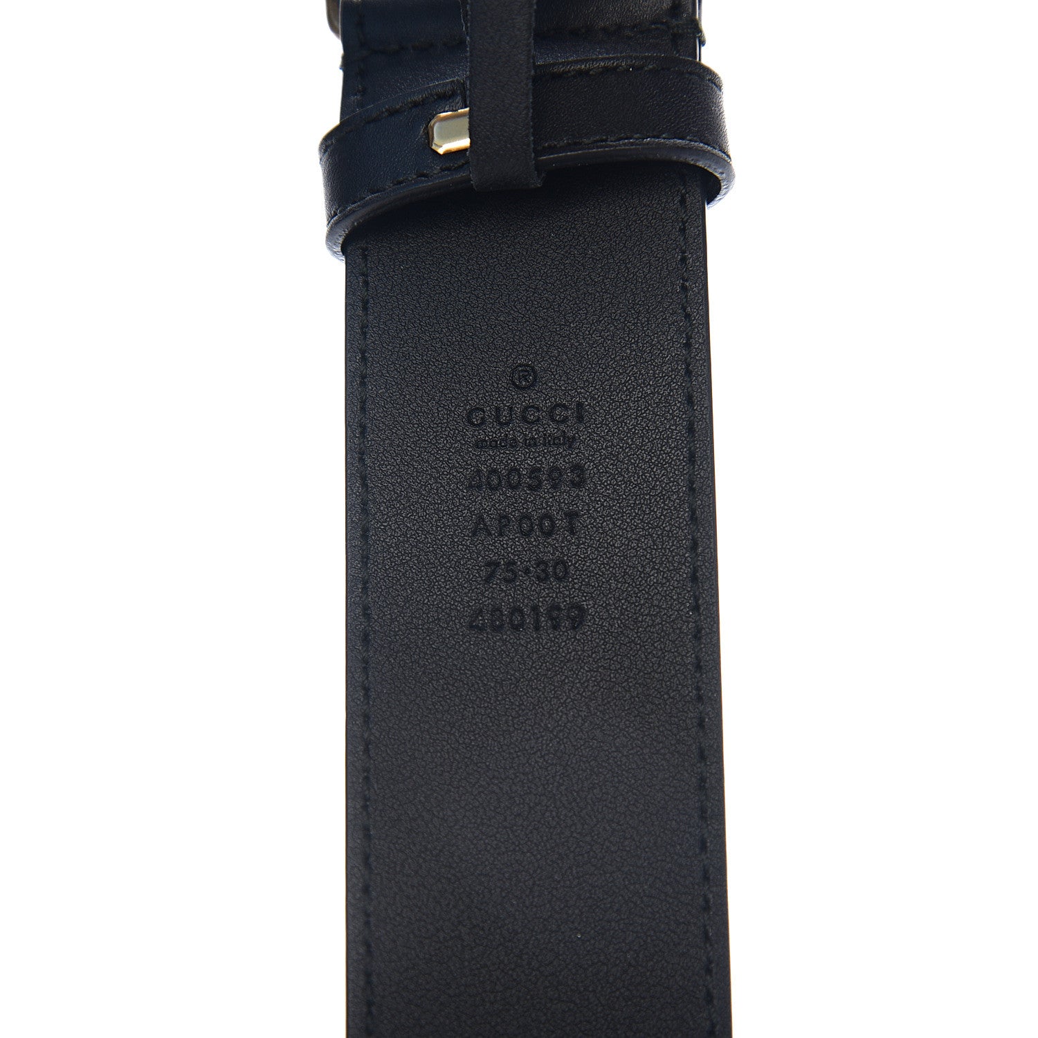 Gucci Calfskin Double G 40mm Belt 75 30 Black 3 of 5
