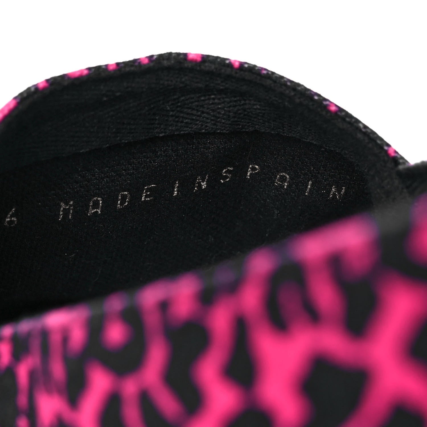 Saint Laurent Canvas Leopard Print Espadrilles 41 Fushia Black 9 of 9