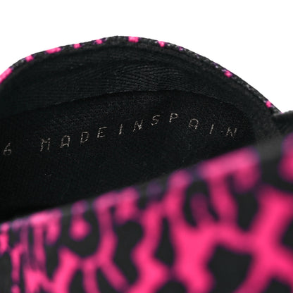Saint Laurent Canvas Leopard Print Espadrilles 41 Fushia Black 9 of 9