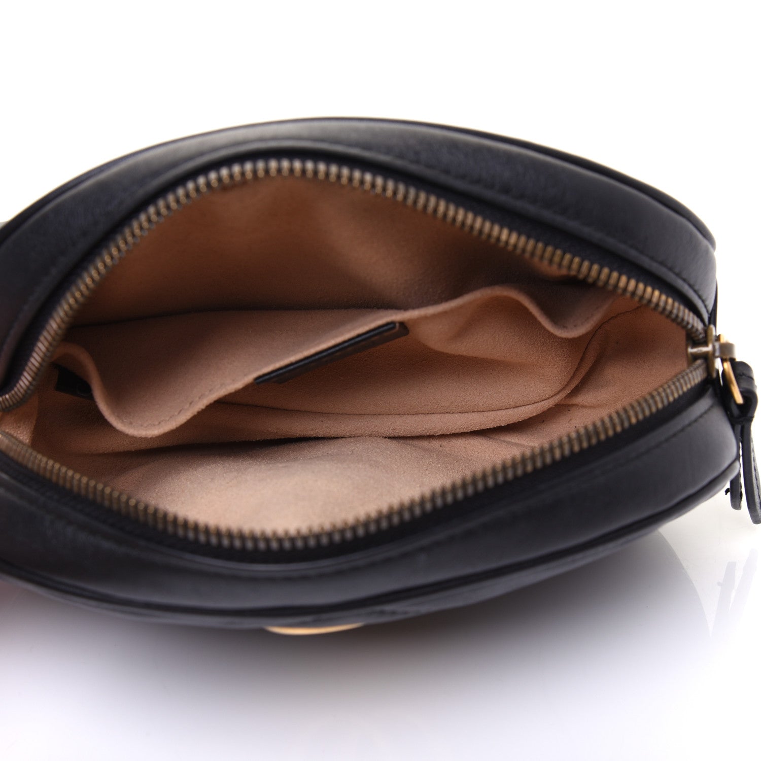 Gucci Calfskin Matelasse GG Marmont Belt Bag 105 42 Black 5 of 16