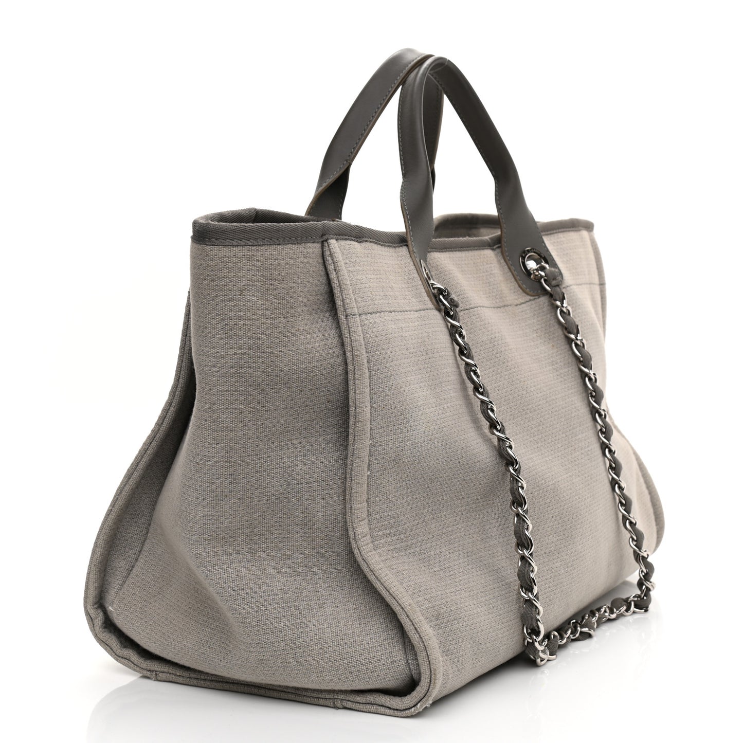 Canvas Large Deauville Tote Grey